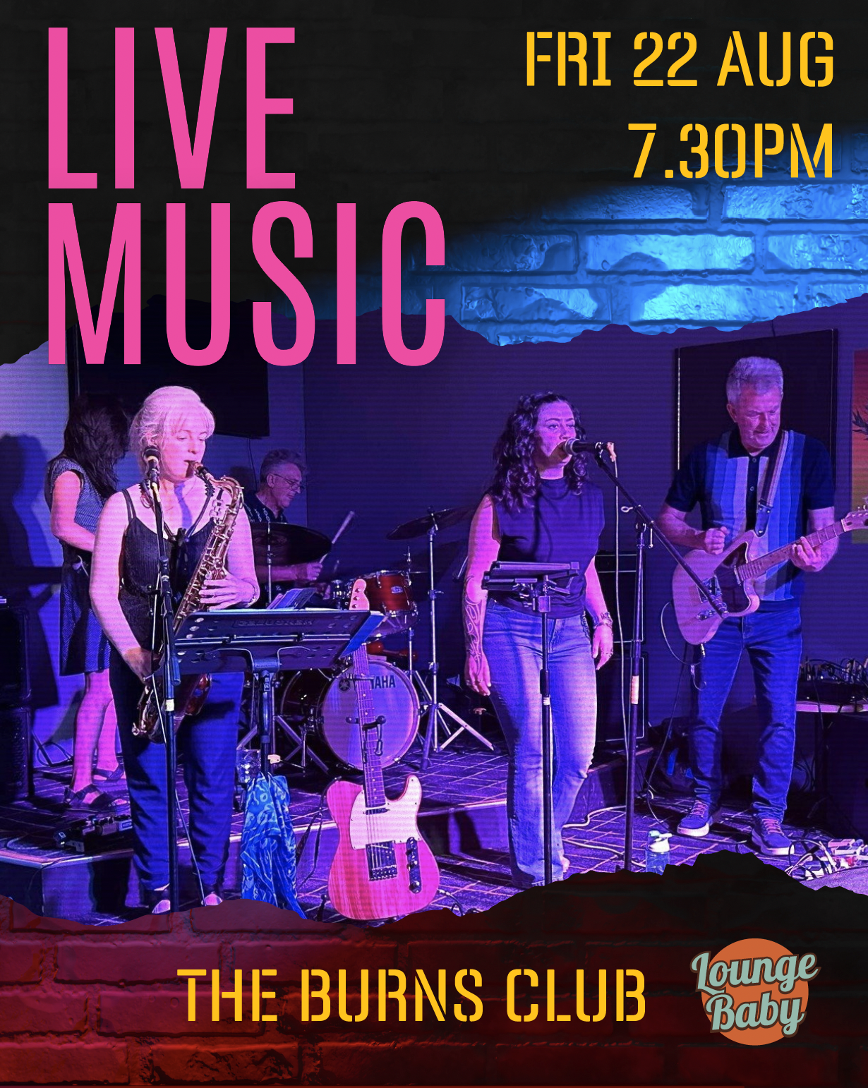 Lounge Baby gig poster